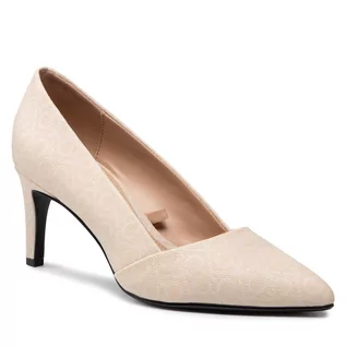 Czółenka - Szpilki CALVIN KLEIN - Essential Pump 70 HW0HW00847 Sand Mono 0LD - grafika 1