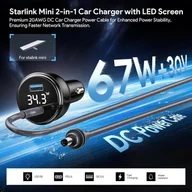 Ładowarki samochodowe - Ładowarka samochodowa 100W WT-CR632 dla Starlink Mini EDUP - miniaturka - grafika 1