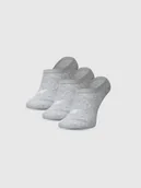 Skarpetki męskie - 4F Skarpetki casual stopki (3-pack) męskie - szare 39-42 - miniaturka - grafika 1