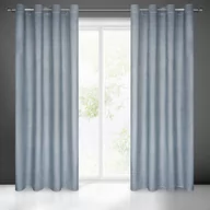 Zasłony - Euro Firany Zasłona Velvet Darcy 140 x 250 Przelotka Granatowy 1220804 - miniaturka - grafika 1