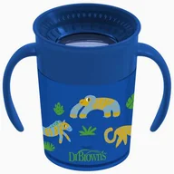 Kubki dla dzieci - Dr Brown's Kubek Niekapek 360° 200ml 6m+ Niebieski - >>> DARMOWA od 99zł <<< w 24h ! - miniaturka - grafika 1