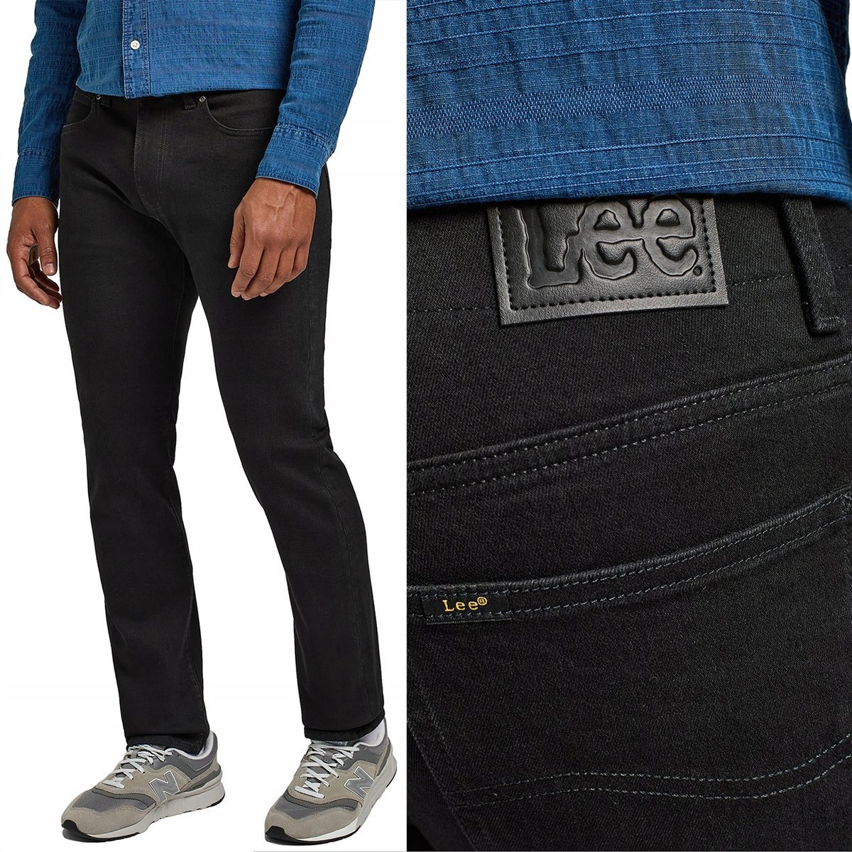 Lee SLIM FIT Extreme Motion wygodne dopasowane spodnie jeansowe W30 L30
