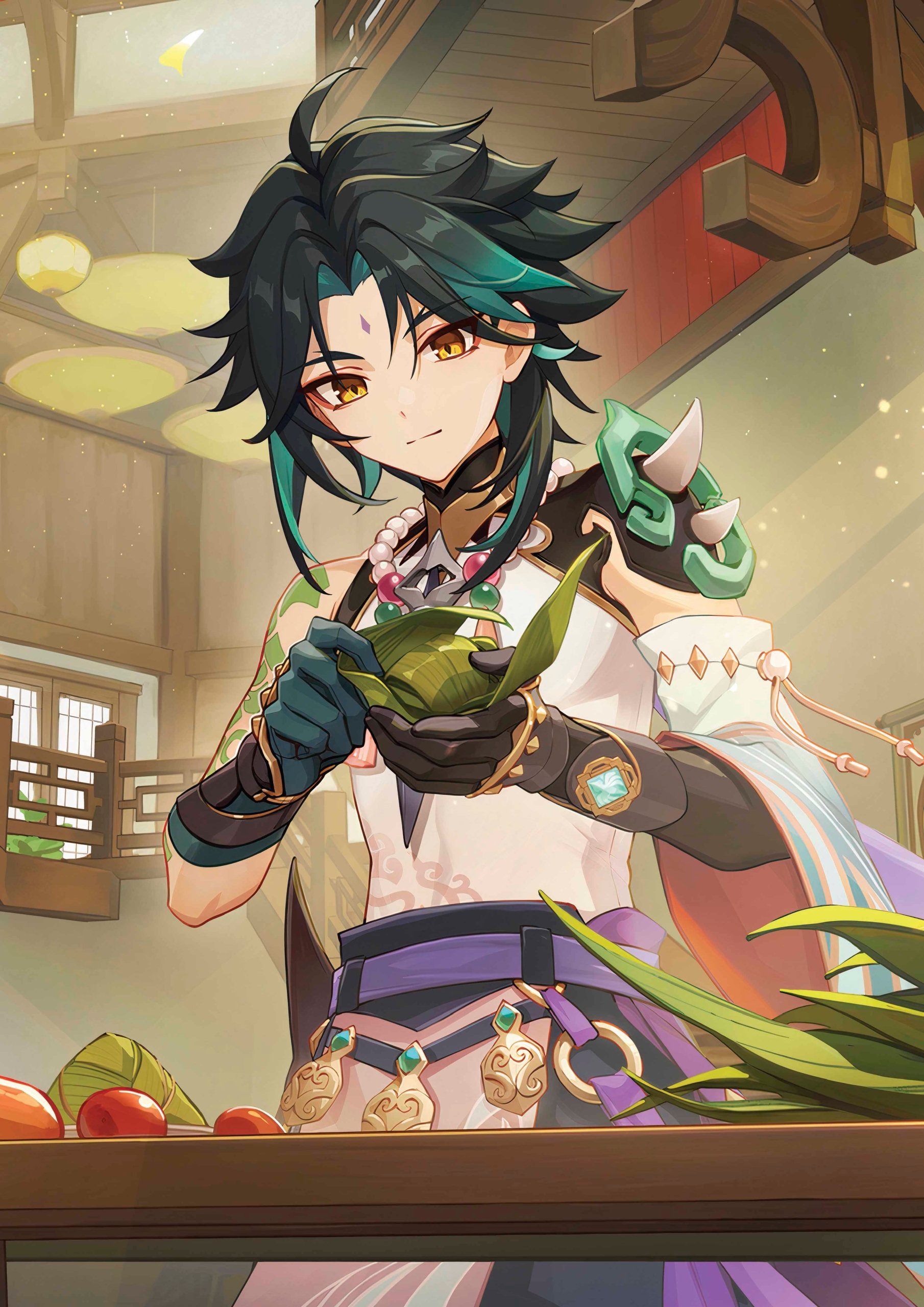 Plakat A3 Genshin Impact Anime Gra Xiao