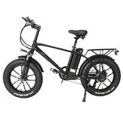 Rowery elektryczne - CMACEWHEEL T20 Electric Bike 20*4.0 inch CST Tire 750W Motor 40-45km/h Max Speed 17Ah Battery - Black - miniaturka - grafika 1