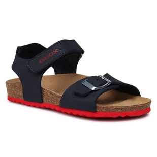 Geox Sandały J Ghita B. B J028LB 000EK C0735 S Navy/Red - Sandały damskie - miniaturka - grafika 1