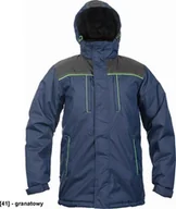 Odzież robocza - CERVA CREMORNE parka - męska zimowa parka, stały kaptur, przedłużony tył, 100% poliester - granatowy 3XL - miniaturka - grafika 1