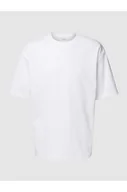 Koszulki męskie - T-shirt o kroju relaxed fit z okrągłym dekoltem model OSCAR - Selected Homme - miniaturka - grafika 1