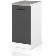Szafki kuchenne - Szafka Kuchenna Stojąca Z Blatem Modułowa 40cm Spremium Szary Mat - miniaturka - grafika 1