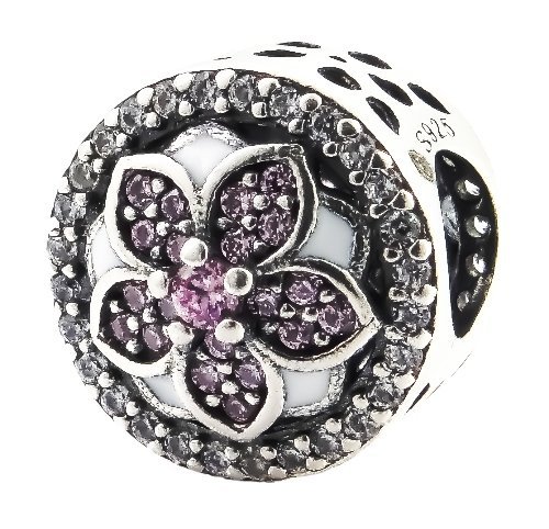 Zawieszka srebrna 925 ,charms kwiatek,beads,koralik modułowy do bransoletki