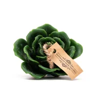 Świece - Świeca z wosku pszczelego kwiat zielony dla Nauczyciela - miniaturka - grafika 1