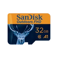 Karty pamięci - SanDisk Outdoors FHD MicroSDHC UHS-I Card with SD Adapter - 32GB Single Pack - SDSQUNR-032G-GN6VA - miniaturka - grafika 1