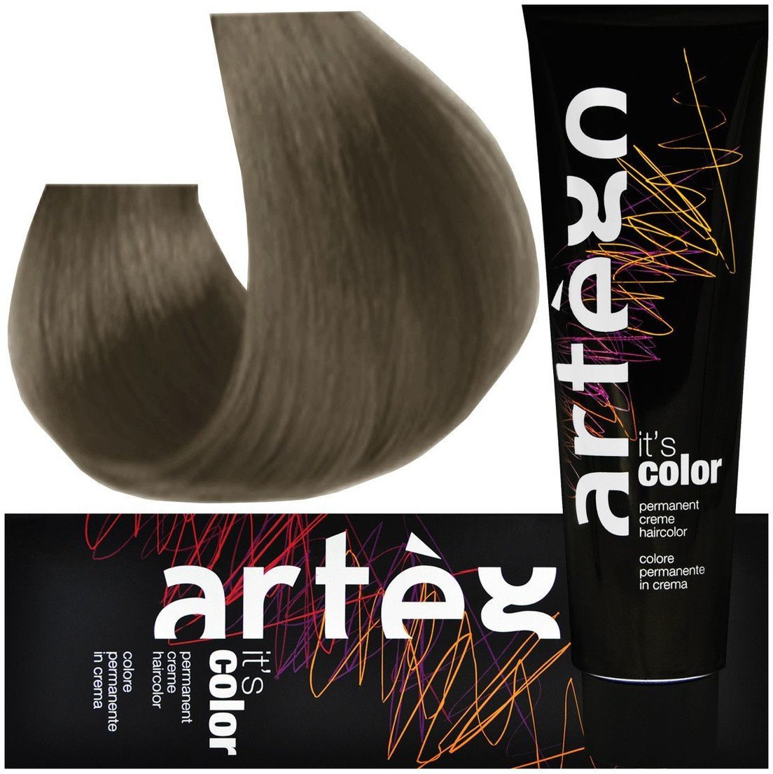 Artego Its Color Farba do włosów w kremie 150ml Bardzo Jasny Miękki Matowy Blond 9.08-9NC