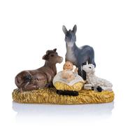 Ozdoby bożonarodzeniowe - Figurka - Dzieciątko Jezus - zwierzęta - 7 cm - Classic - miniaturka - grafika 1