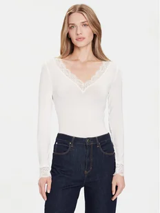 Vero Moda Bluzka Skye 10339843 Biały Slim Fit - Bluzki damskie - miniaturka - grafika 1