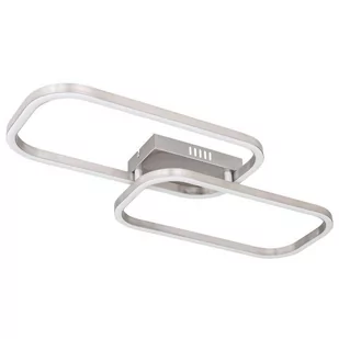 Globo Lighting Nowoczesna LAMPA sufitowa SILLA 67262D metalowe ramki LED 16W 3000K do salonu nikiel 67262D - Lampy sufitowe - miniaturka - grafika 1