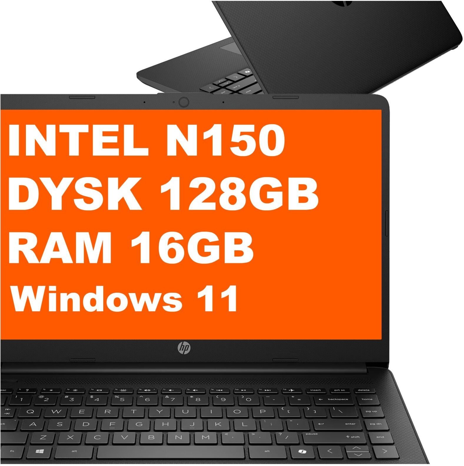 HP 14-dq6002na / BM2T5EA / Intel N150 / 16GB / 128GB UFS / Intel UHD / HD / Win 11 / CzarnyBM2T5EA