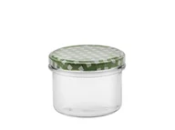 Pojemniki kuchenne - Fl1 SŁOIKI 235ML Z NAKRĘTKĄ NADRUK 3SZT ANTEK NEW 3ZV-KPL-S0.235/3NN_N - miniaturka - grafika 1