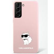 Etui i futerały do telefonów - Karl Lagerfeld KLHCS23SSNCHBCP S23 S911 hardcase różowy/pink Silicone Choupette - miniaturka - grafika 1