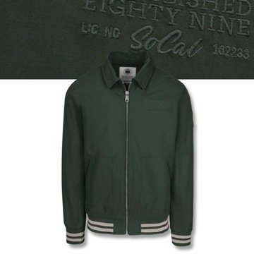 Męska Kurtka przejściowa Pitbull Pioneer Kurtka typu Harrington Bawełna