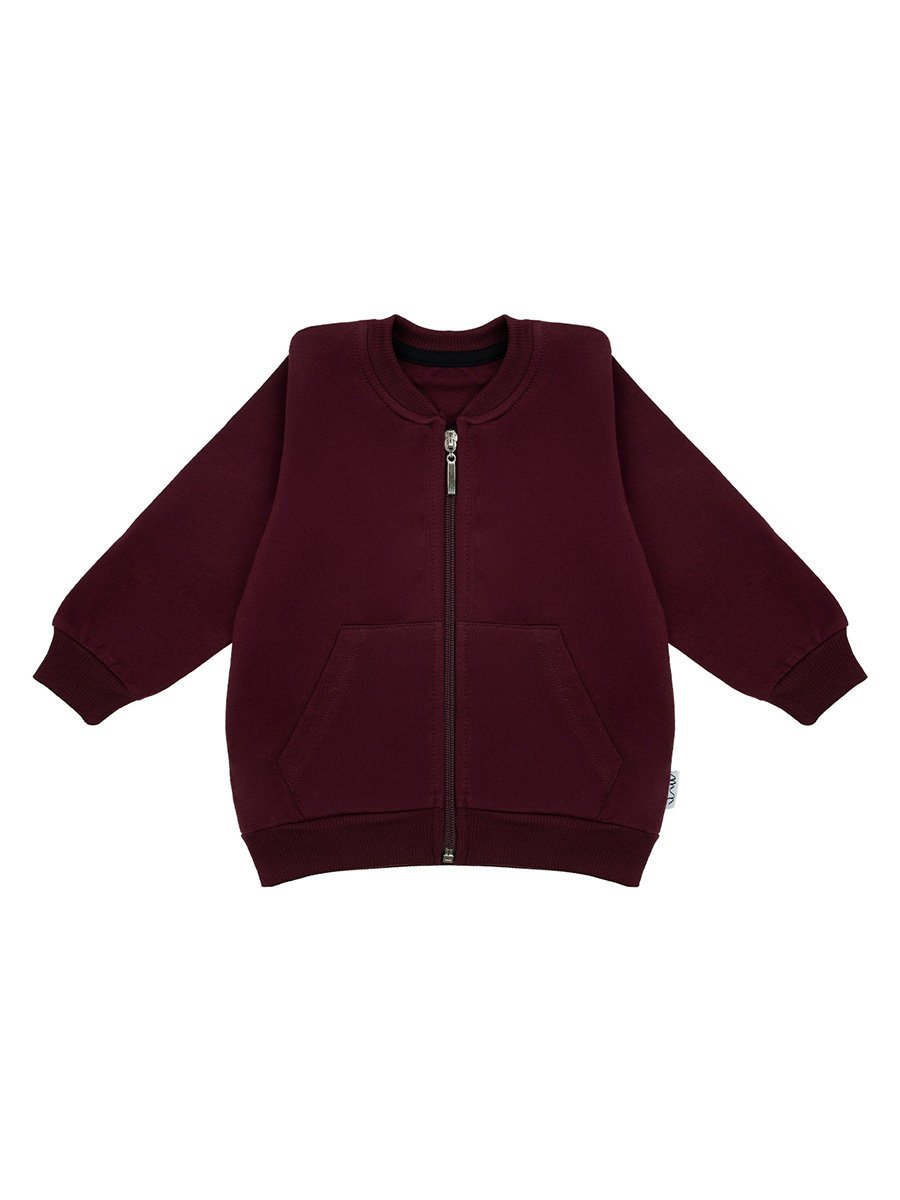 Chłopięca bluza bomberka ze stójką bordowa Nicol,r.110