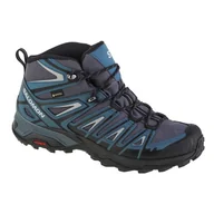Buty sportowe męskie - Buty Salomon X Ultra Pioneer Mid Gtx M 471964 niebieskie - miniaturka - grafika 1