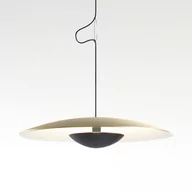 Lampy sufitowe - MARSET Ginger wisząca LED triak 42cm mosiądz/biała - miniaturka - grafika 1