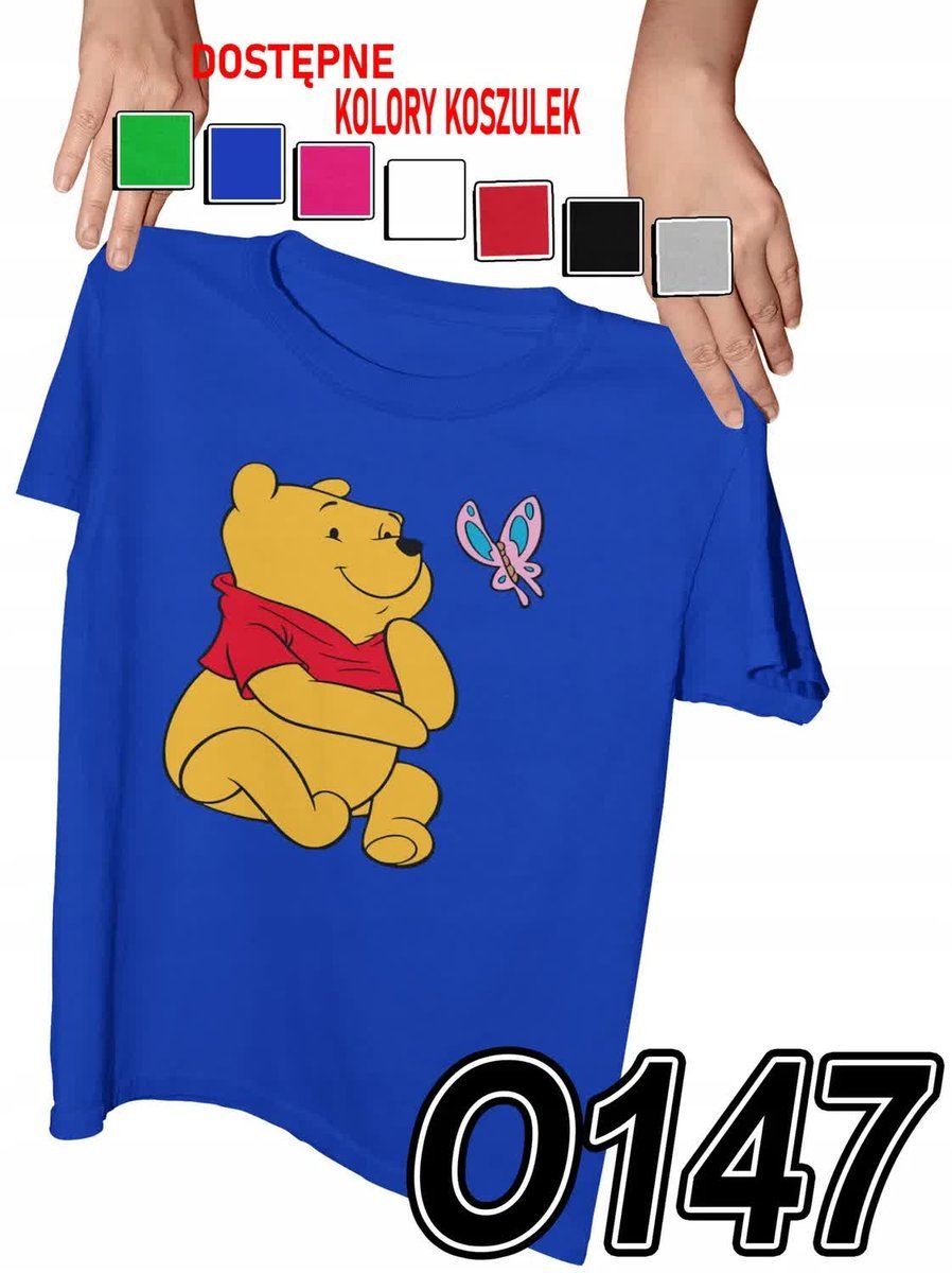 Koszulka Dziecięca Z Nadrukiem Kubuś Puchatek Tygrysek - M 134-140