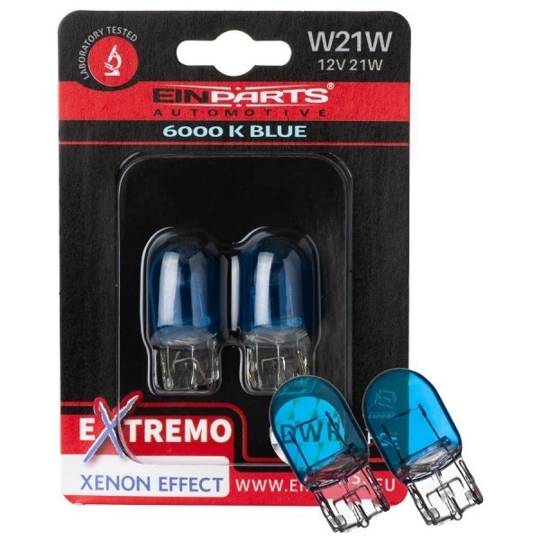 Żarówki EINPARTS Extremo Xenon Effect W21W 12V 21W (temp. barwowa do 6000K)