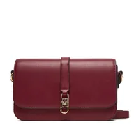 Torebki damskie - Torebka Tommy Hilfiger Th Libre Flap Crossover AW0AW17723 Bordowy - miniaturka - grafika 1