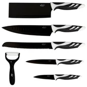 Noże kuchenne - CECOTEC Zestaw noży Cecotec 6 Set Black Swiss Chef Knives 6 szt. Czarny - miniaturka - grafika 1