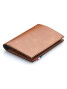 Portfele - APOCOPE Skórzany portfel w kolorze jasnobrązowym - 12,4 x 9,4 x 1 cm - miniaturka - grafika 1