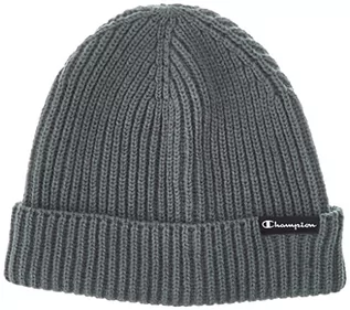 Czapki damskie - Champion Unisex_dorosły dziany mały skrypt logo czapka beanie czapka, ołowowa szara, jeden rozmiar - grafika 1