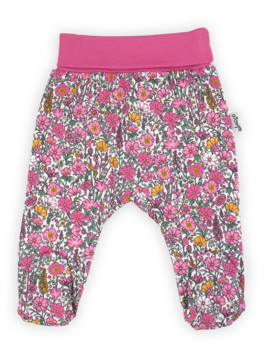 Niemowlęcy półśpioch bawełniany w kwiaty różowy Nicol,r.68