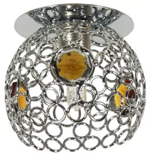 Candellux Oprawa Stropowa SK-74 2203980 Chromowo-Bursztynowy SK-74 2203980 SK-74 2203980 - Oprawy, klosze i abażury - miniaturka - grafika 1