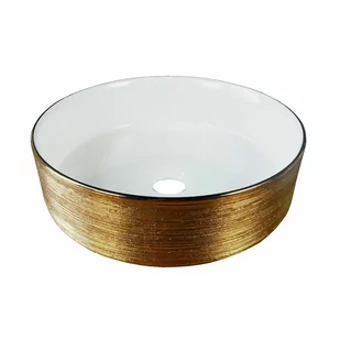 Umywalka nablatowa Iskra Gold 35.5 X 25.5 X 12 - Umywalki - miniaturka - grafika 1
