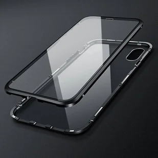 Wozinsky Full Magnetic Case magnetyczne etui 360 pokrowiec na przód i tył z wbudowanym szkłem Samsung Galaxy A72 4G czarno-przezroczysty - Etui i futerały do telefonów - miniaturka - grafika 21
