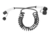 Części i akcesoria do laptopów - DIGITUS EV charging - Three Phase 400V 16 A 7.5m Type 2 to Type 2 Spiral charger cable - miniaturka - grafika 1