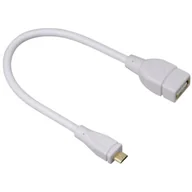 Złącza, przejściówki, adaptery - Hama Adapter Micro USB B WT USB A GN Biały BLACK FRIDAY Od 24 do 26 listopada (Micro USB B WT. - USB A GN. Biały) - miniaturka - grafika 1