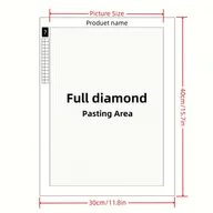 Rękodzieło - TEMU Zestaw do Malowania Diamentami na Zamówienie, Indywidualne Obrazy z Fotografią dla Dorosłych, DIY Sztuka Diamentowa 5D, Dekoracja Ścienna do - miniaturka - grafika 1