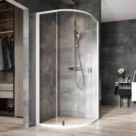 Kabiny prysznicowe - Ravak Nexty kabina prysznicowa 100 cm półokrągła biała/chrom/szkło przezroczyste 3O6AA100Z1 - miniaturka - grafika 1