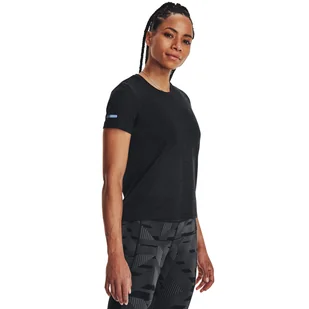 Damska Koszulka z krótkim rękawem UNDER ARMOUR UA SEAMLESS STRIDE SS 1375698-001 – Czarny - Koszulki i topy damskie - miniaturka - grafika 1