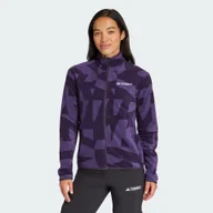 Odzież trekkingowa damska - Bluza Terrex Multi Printed Full-Zip Fleece - miniaturka - grafika 1