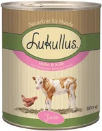 Mokra karma dla psów - Zestaw Lukullus Junior, 24 x 800 g - Kurczak z cielęciną - miniaturka - grafika 1