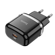 Akcesoria do smartwatchy - HOCO ładowarka sieciowa Typ C PD QC3.0 20WN24 czarna - miniaturka - grafika 1