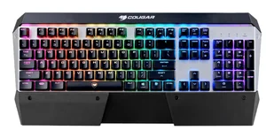 COUGAR Gaming Attack X3 RGB klawiatura USB QWERTZ Niemiecki Czarny, Srebrny 37ATRM4MB.0001 - Klawiatury - miniaturka - grafika 1