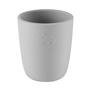 Done By Deer Kubek Silikonowy Mini Grey - Kubki dla dzieci - miniaturka - grafika 1