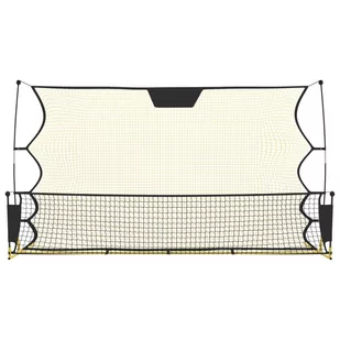 Rebounder piłkarski, czarno-żółty, 183x85x120 cm, poliester Lumarko! - Piłka nożna - miniaturka - grafika 4