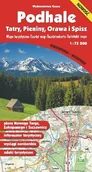 Atlasy i mapy - GAUSS Podhale, Pieniny, Orawa i Spisz. Mapa 1:75 000 foliowana - Opracowanie zbiorowe - miniaturka - grafika 1