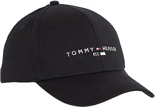 Tommy Hilfiger Mężczyźni Th Established Czapka z Daszkiem, Czarna, Uniwersalny - Czapki damskie - miniaturka - grafika 1