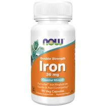 Now Foods Double Strength Iron Suplement diety 90 kaps. - Witaminy i minerały - miniaturka - grafika 1